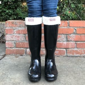 Hunter brand SOCKS for tall Hunter boots, fleece